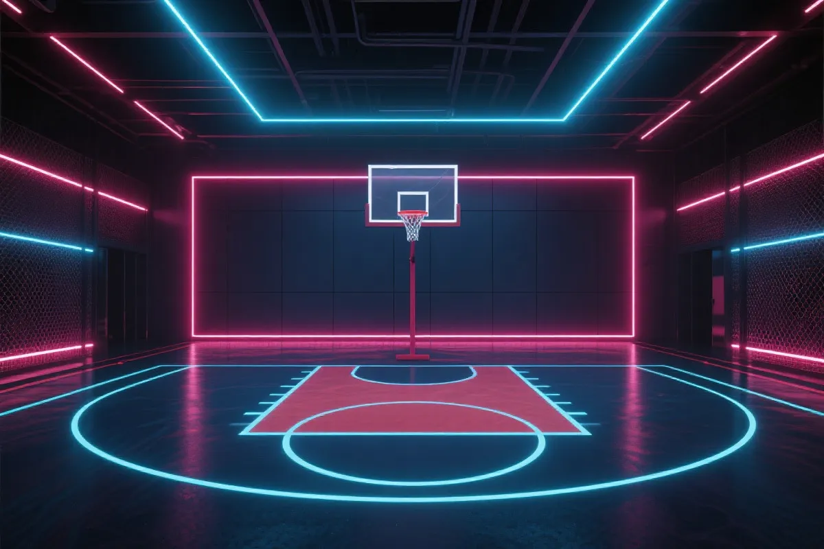 篮球体育 团队愿景插画